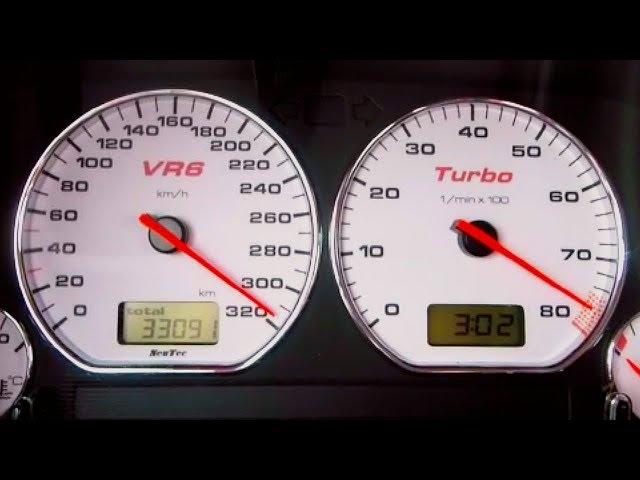 VW Golf 3 VR6 Turbo EXTREME Acceleration 0-300