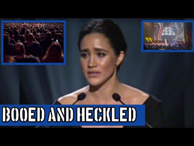 Watch Crowd BOOS & HECKLES Meghan off stage  after failed speech at 2024 Caribbean Music Awards