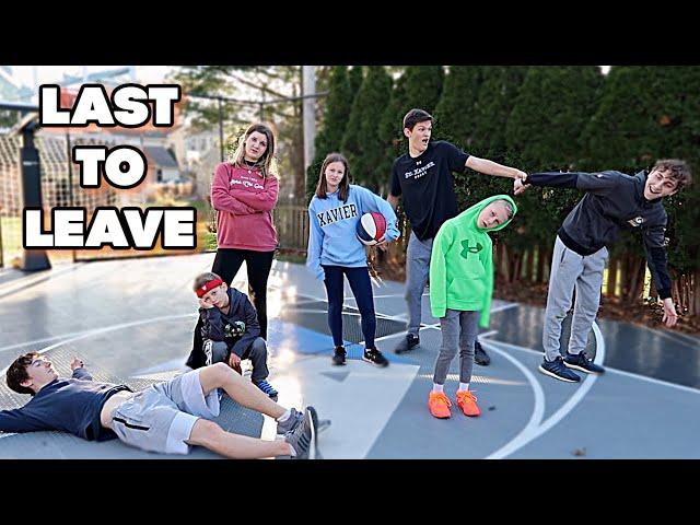 LAST TO LEAVE BASKETBALL COURT 3! | Match Up