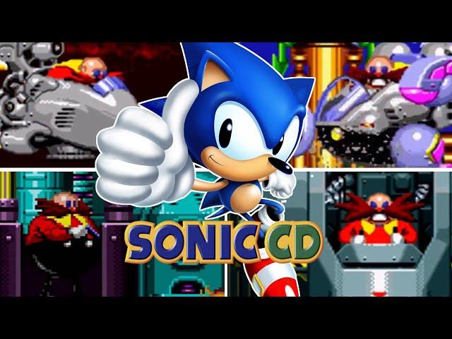 SONIC CD - All Bosses (As Sonic) (Good & Bad Futures) (JP & US OST)