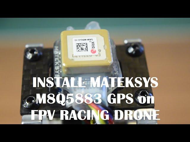 How to Install GPS on Speedybee F7 V2 FPV Racing Drone | MATEKSYS M8Q-5883 GPS SAM-M8Q AND COMPASS