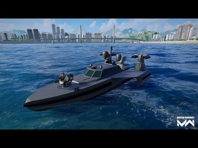 New USV - RD09 Marlin - Short Review and Gameplay - Modern Warships