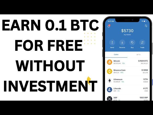 Mine 0.1 Free bitcoin BTC - free Bitcoin mining site No investment 2024