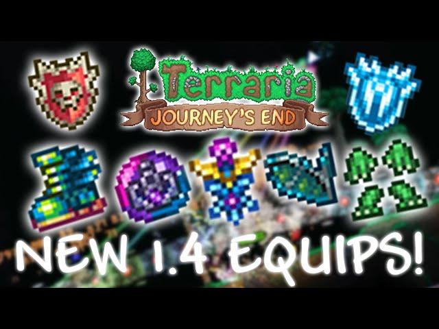 ALL Terraria 1.4 Journeys End ACCESSORIES!! | NEW Terraspark Boots, Soaring Insignia and MORE!