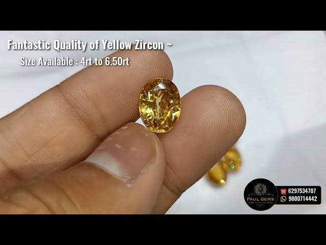 Fantastic Quality New collection of Yellow Zircon ( Substitute Gems stone for Guru sukra ) 