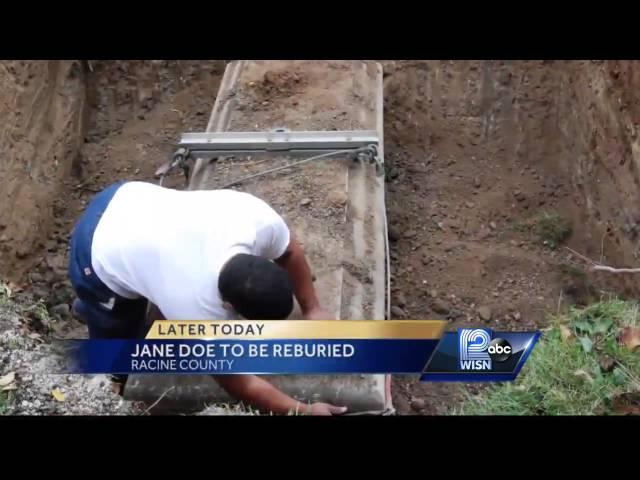 Racine County Jane Doe to be reburied Tuesday