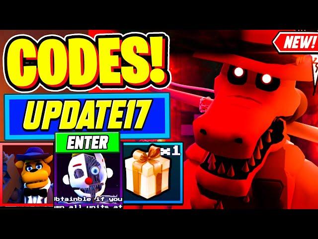 ️New️ ALL WORKING ENDLESS UPDATE 17 CODES For Five Nights TD - Roblox Five Nights TD Codes 2024