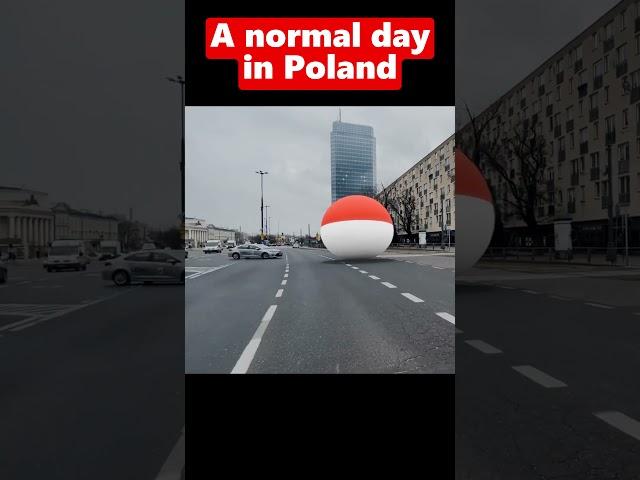 Polandball Takes Over Warsaw Streets!