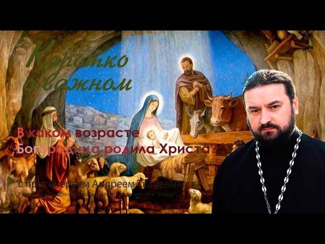 В каком возрасте Богородица родила Христа? Протоиерей Андрей Ткачев - 2017