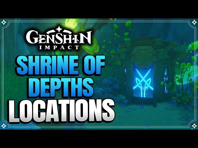 All Fontaine Hydro Shrine Of Depths Locations Part 1 + How to get Keys |【Genshin Impact】