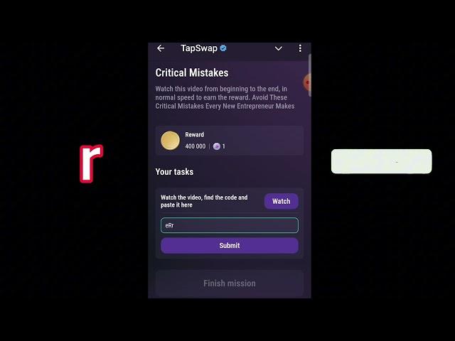 Critical Mistakes | Tapswap Code | Avoid These Critical Mistakes Every New Entrepreneur Makes