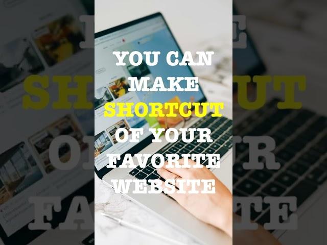 how to make shortcut of website on desktop