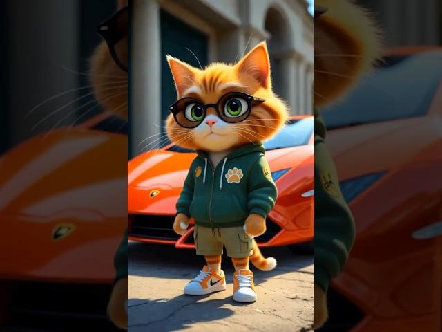 Milo’s Daily Life: Supercar King!  #meow #MiloWorld #Milo #cat #car
