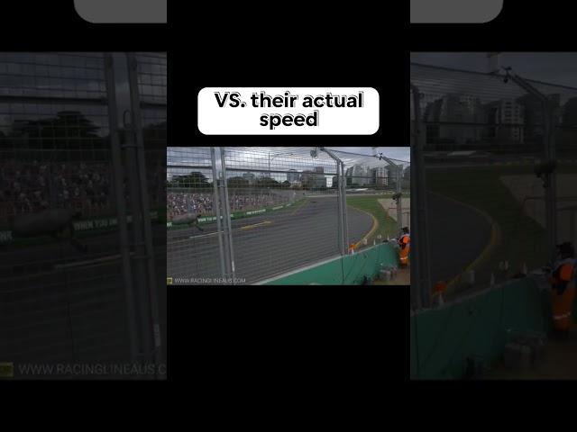 The actual speed of an F1 car #formula1driver