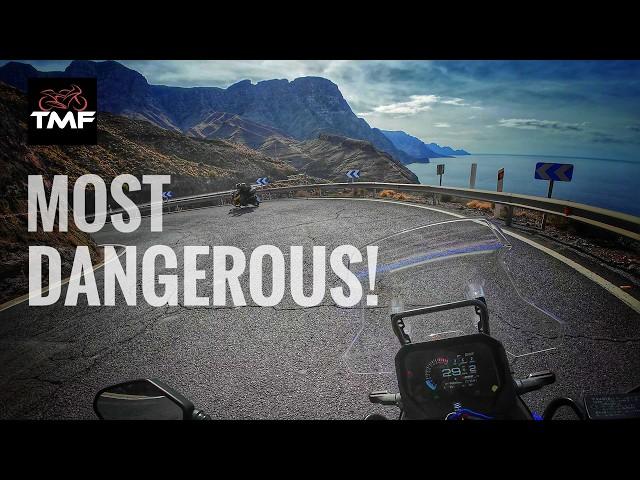 Suzuki V Strom 800 DE v RE: on Spain's most DANGEROUS road!