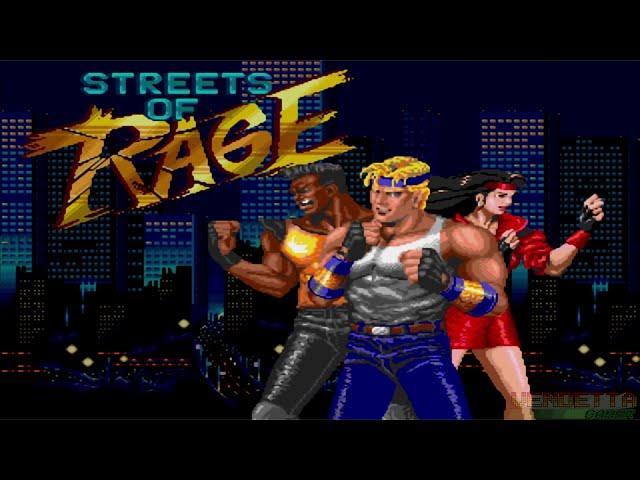 Streets of Rage (Genesis) All Bosses (Adam, Hardest, No Damage)