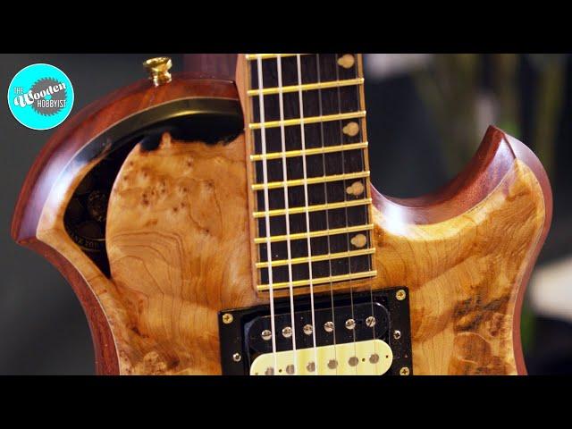 The COOLEST Looking Burl Wood Top Guitar I’ve Ever Made - Custom Build