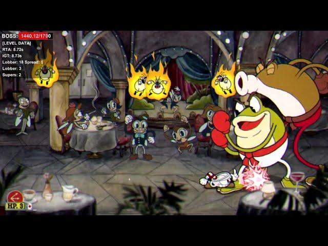 Cuphead - Ribby & Croaks in 41.92s - Version 1.1.5 - Lobber/Spread Route