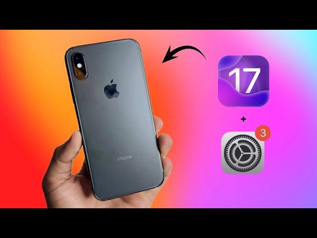 New update for iPhone X (iOS 17) || How to update iPhone X on iOS 17