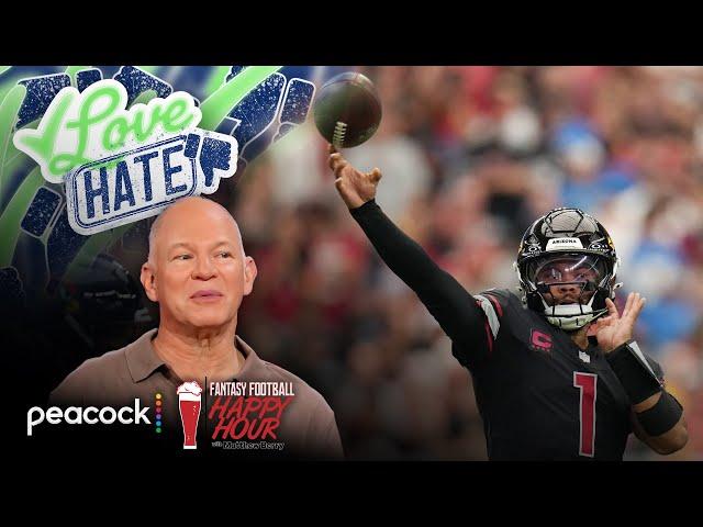 Kyler Murray leads Matthew Berry's Week 4 QB Love/Hate | Fantasy Football Happy Hour | NFL on NBC