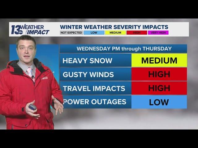 Winter storm warning | 13 ON YOUR SIDE Forecast Dec. 3