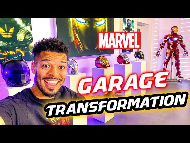 MOST EPIC *MARVEL* GARAGE TRANSFORMATION EVER!  *This will blow your mind*