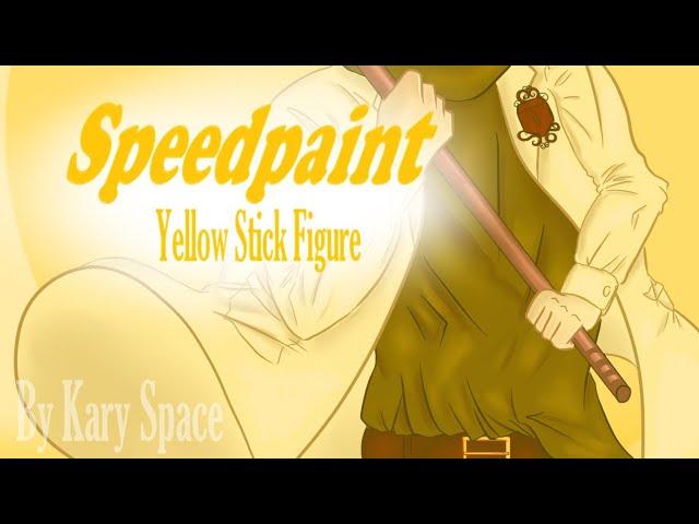 Yellow Stick Figure - SpeedPaint