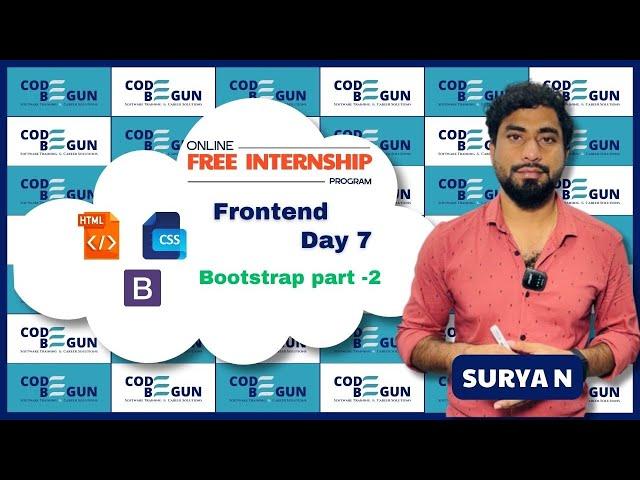 Day 13 of 45 Days Free Internship -Frontend Bootstrap Part-2 Day-7