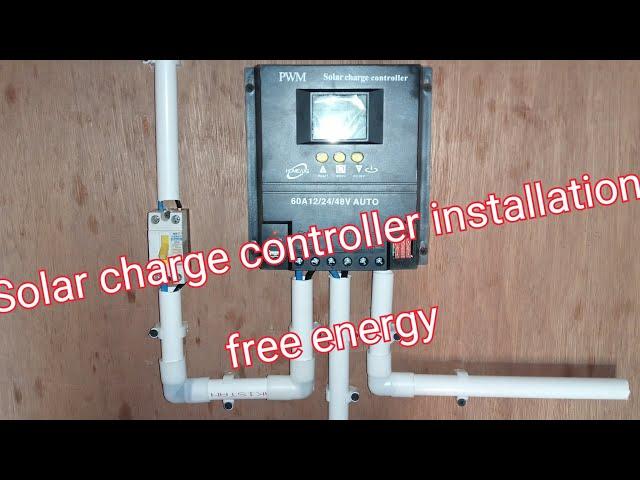 60A solar charge controller installation