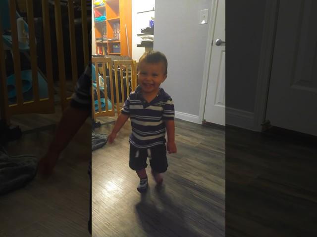 Learning he can jump! #cute #familyvlog #cutebaby #youtubeshorts #vlog #parenting #parents #family