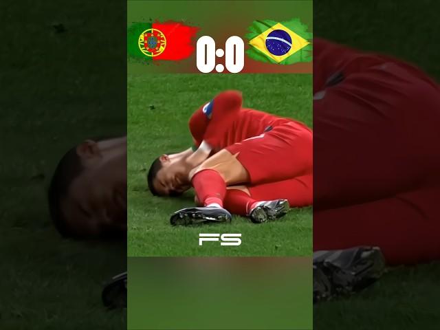 The day Ronaldo destroyed Neymar | Brazil vs Portugal is Ronaldo injury  || #football #shorts #cr7
