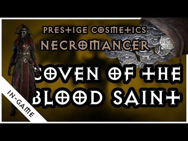 Coven of the Blood Saint | Diablo IV Cosmetics (Necromancer) | In-Game (4K) | 2,400 Platinum