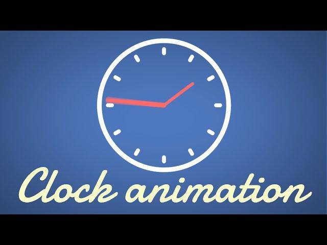 Simple Clock Animation | Easy After Effects Tutorial