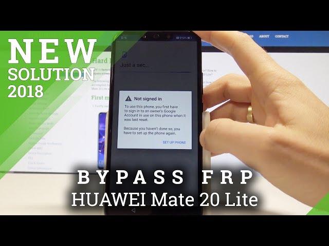 How to Bypass Google Verification on HUAWEI Mate 20 Lite - Unlock FRP / Skip Google Account