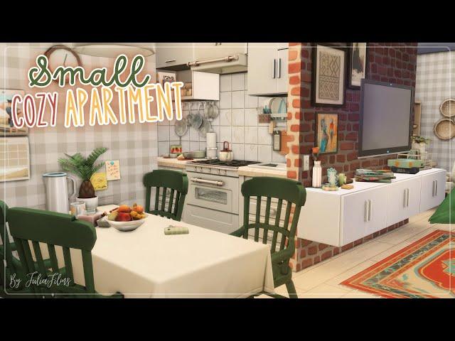 Маленькая уютная квартира│Строительство│Small Cozy Apartment│SpeedBuild│NO CC [The Sims 4]