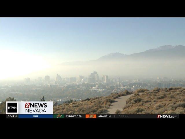 What is inversion, and why is Reno so hazy today?