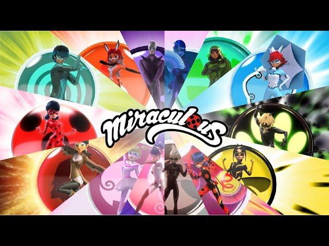 Miraculous Ladybug Transformaciones Completas (Temporada 1-4)