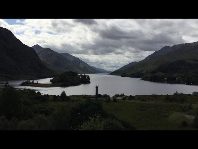 01.09.2017, Scotland, Glenfinnan Monument, Air Force Plane flying over