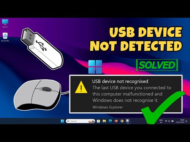 How To Fix USB Device Not Recognized in Windows 11/10 [2024 UPDATED]-Solve USB Device Not Showing Up