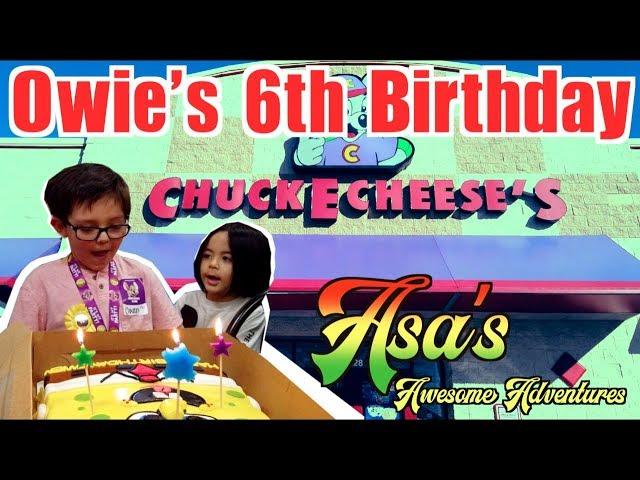 Asa's Awesome Chuck E. Cheese's Adventure at Outstanding Owie's 6th bday Party!