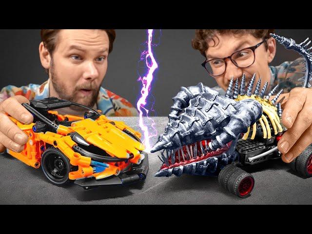 This LEGO Car Has Jaws and It's Terrifying! Rebuilding a LEGO Sports Car into a Jawed Creature! 