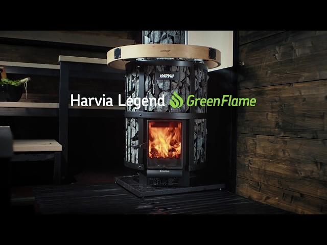 Harvia Legend GreenFlame – puhdasta tunnelmaa