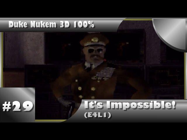 Duke Nukem 3D 100% Walkthrough: It's Impossible (E4L1) [All Secrets]