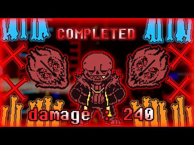 [240 damage] UNDERFELL SANS fight by NIHEMe_