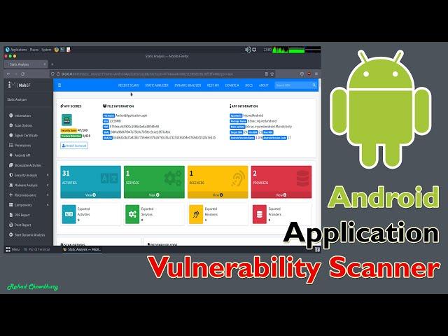 Android Application Vulnerability Scanner using MobSF