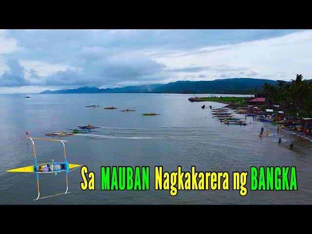 Sa Mauban Nagkakarera ng Bangka