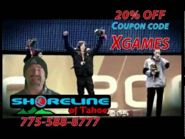 Shoreline of Tahoe X game commercial