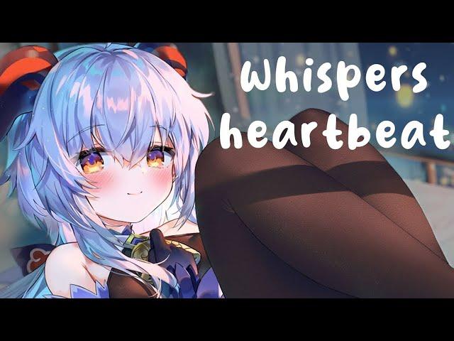 ASMR Sweet Japanese whispers & heartbeat 