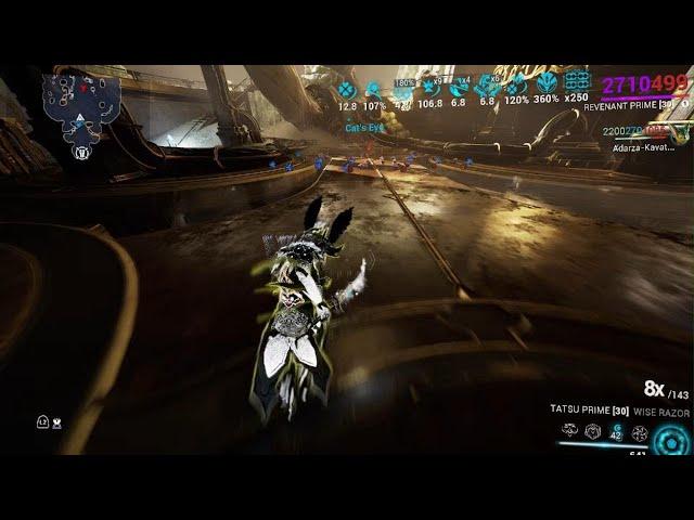 Warframe Tatsu Prime kill a Juggernaut 225 lvl in 1 hit.
