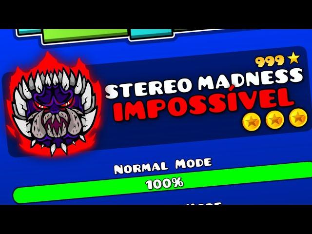 Transformei STEREO MADNESS em uma fase IMPOSSÍVEL!